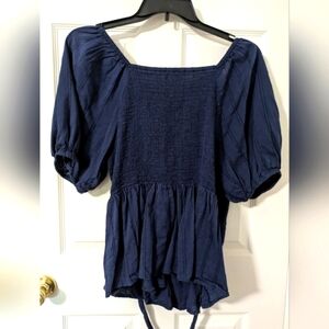 Old Navy Navy Blue Blouse